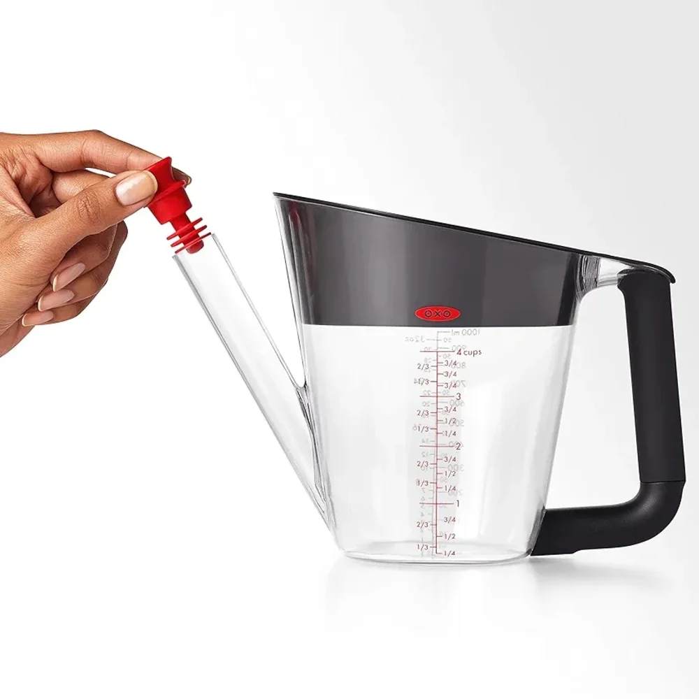 OXO Good Grips 4 Cup Fat Separator and Angled Turkey Baster Bundle